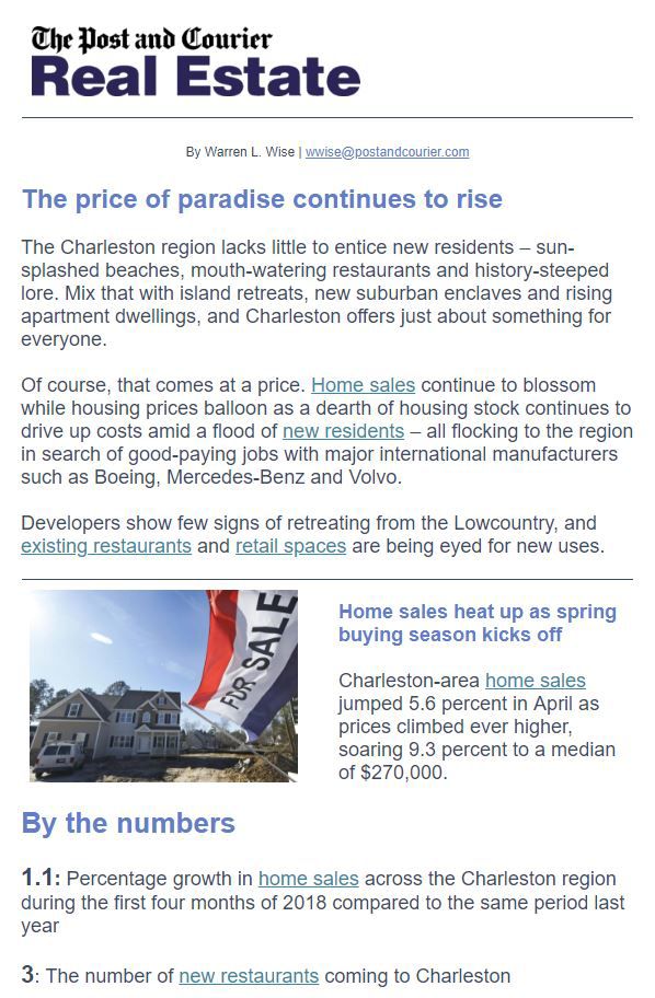 real estate newsletter